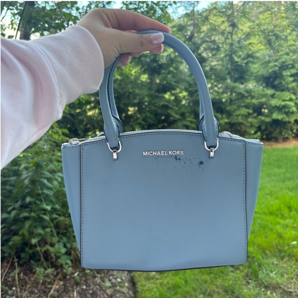 REHAB Michael Kors Sky Blue Bag with Crossbody Strap